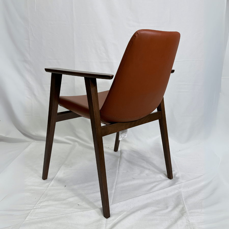 Eiffel Brown High Back Chair with Arms - Your Bar Stools Canada