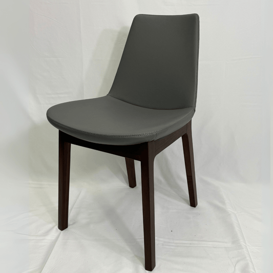 Eiffel HB Grey Leather Dining Chairs - Your Bar Stools Canada