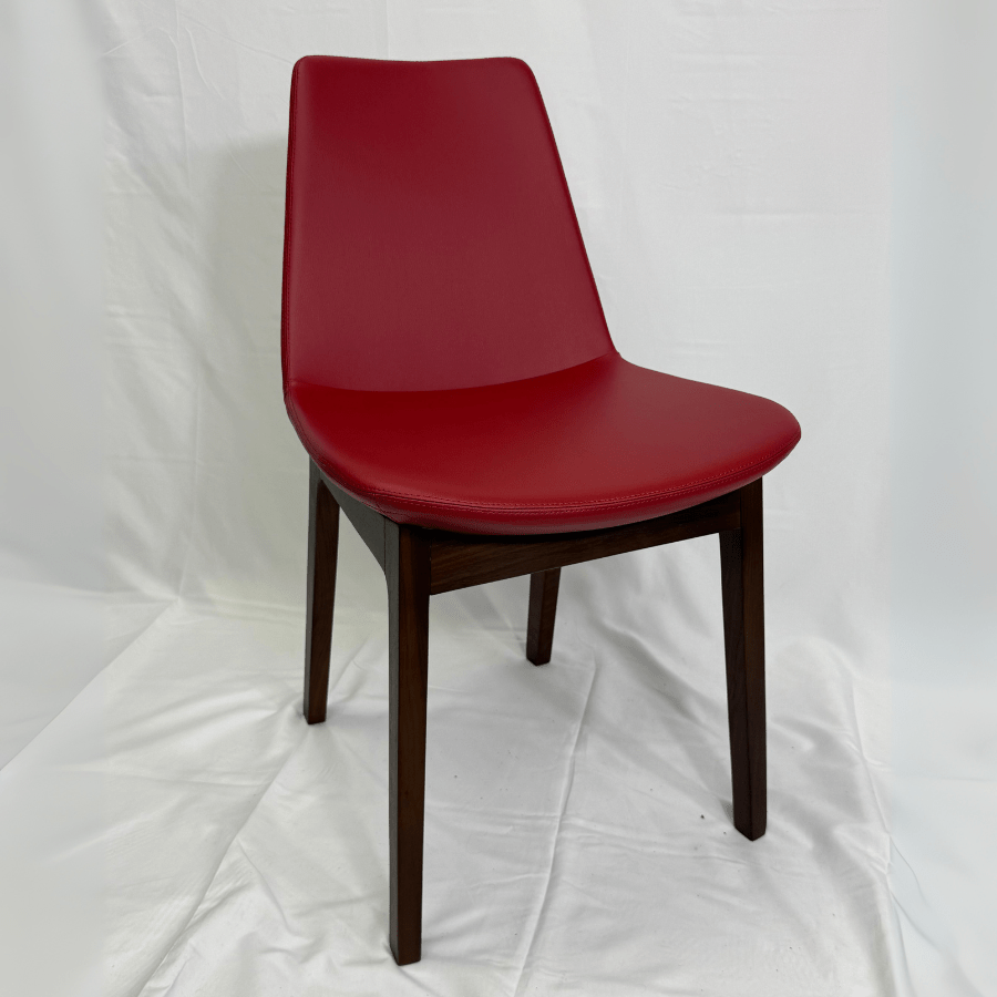 Eiffel HB Red Leather Dining Chairs - Your Bar Stools Canada