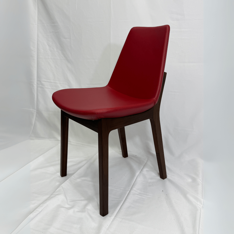 Eiffel HB Red Leather Dining Chairs - Your Bar Stools Canada