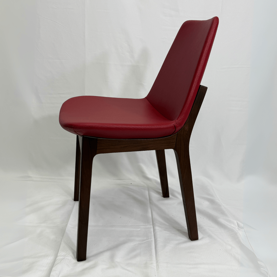 Eiffel HB Red Leather Dining Chairs - Your Bar Stools Canada