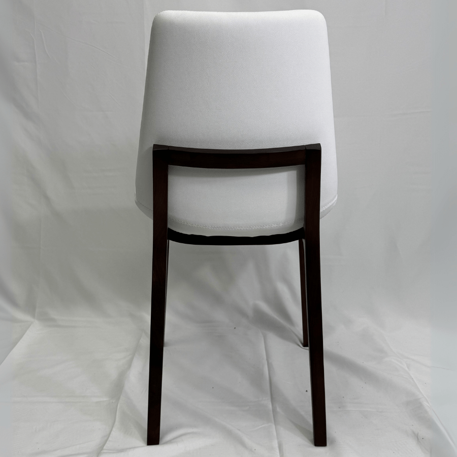 Eiffel HB White Leather Dining Chairs - Your Bar Stools Canada