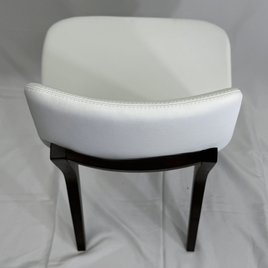 Eiffel HB White Leather Dining Chairs - Your Bar Stools Canada