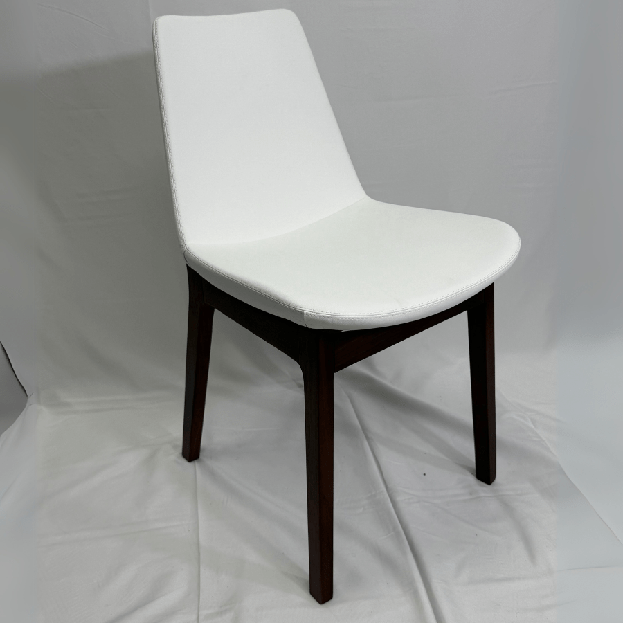 Eiffel HB White Leather Dining Chairs - Your Bar Stools Canada