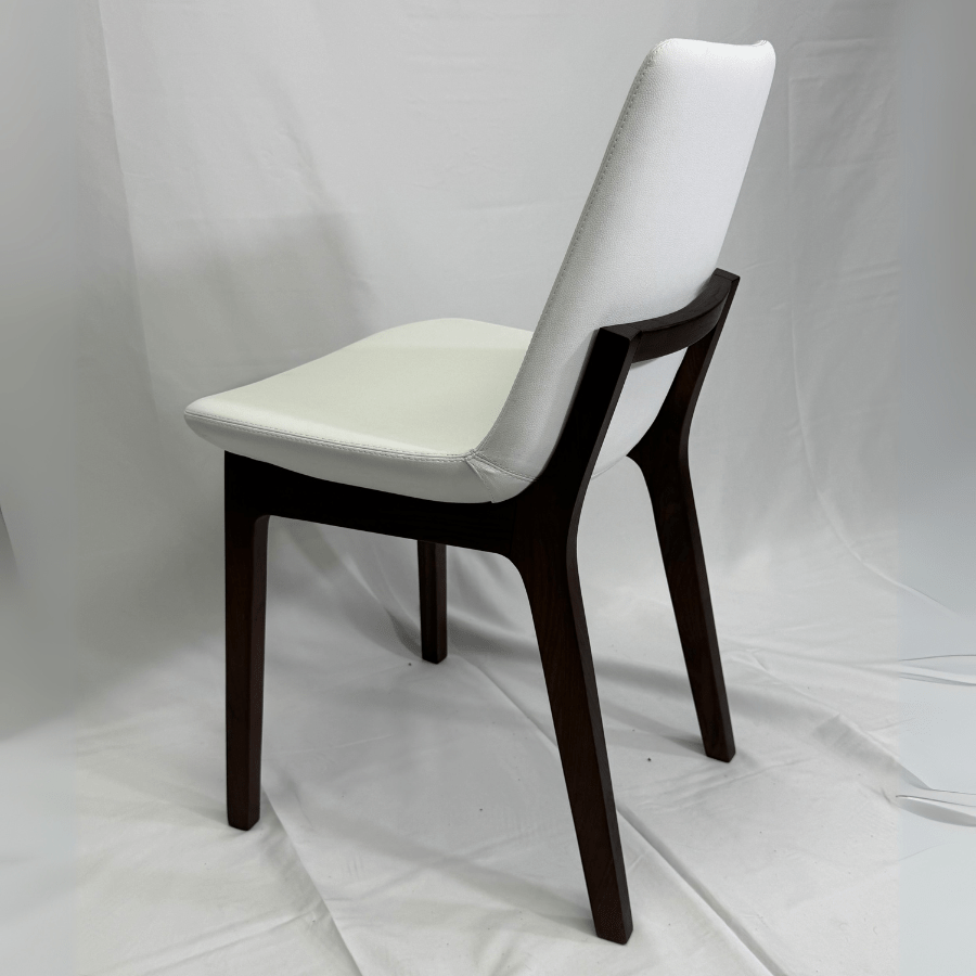 Eiffel HB White Leather Dining Chairs - Your Bar Stools Canada