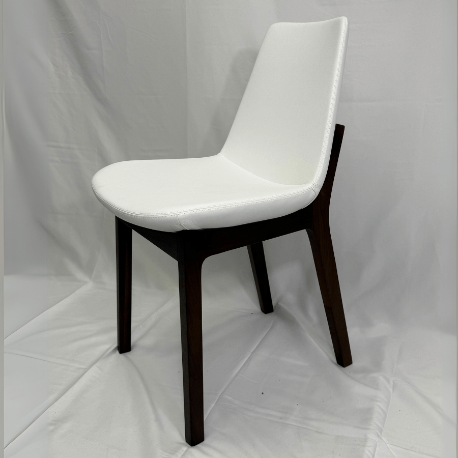 Eiffel HB White Leather Dining Chairs - Your Bar Stools Canada