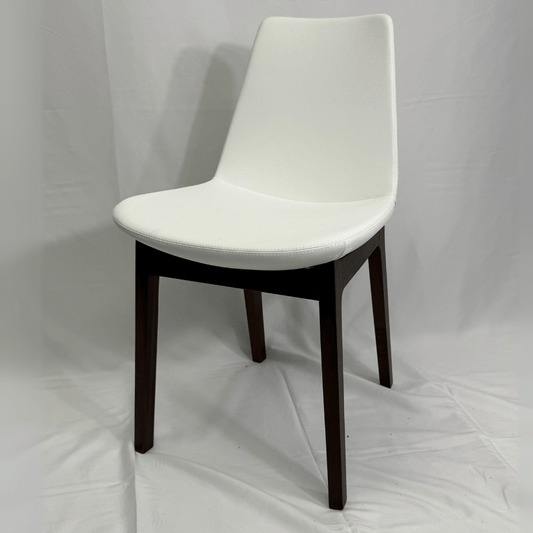 Eiffel HB White Leather Dining Chairs - Your Bar Stools Canada