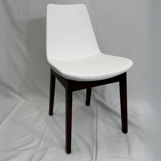 Eiffel HB White Leather Dining Chairs - Your Bar Stools Canada