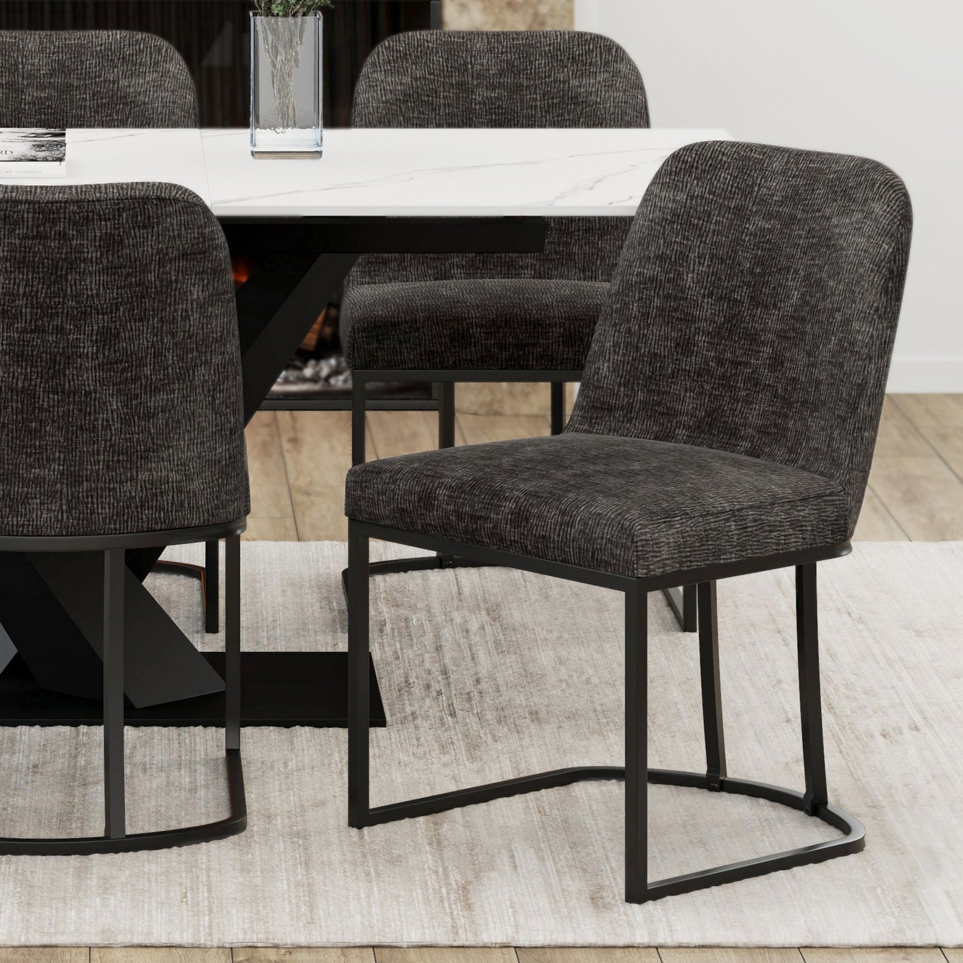 Extendable Dining Table Set for 6 | Stone Top Julius Set Canada - Your Bar Stools Canada