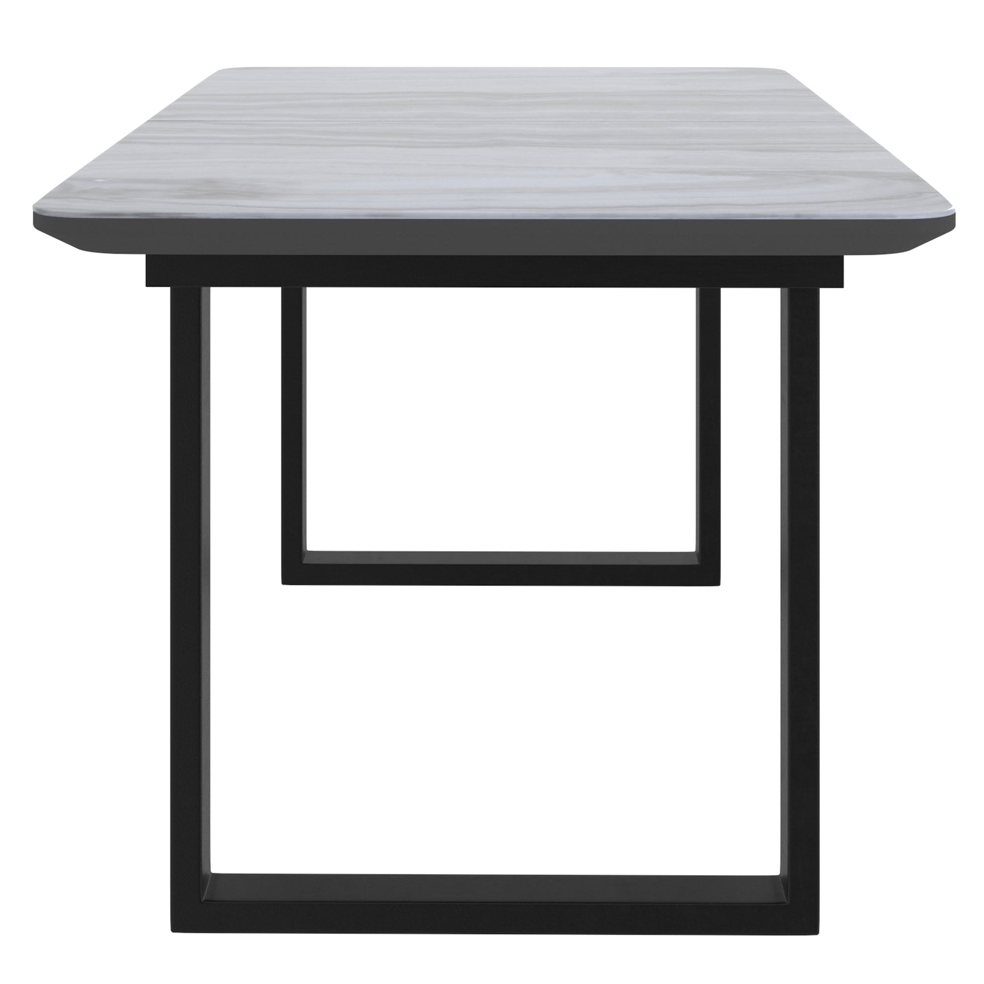 Extendable Rectangular Dining Table Gavin Faux Marble - Your Bar Stools Canada