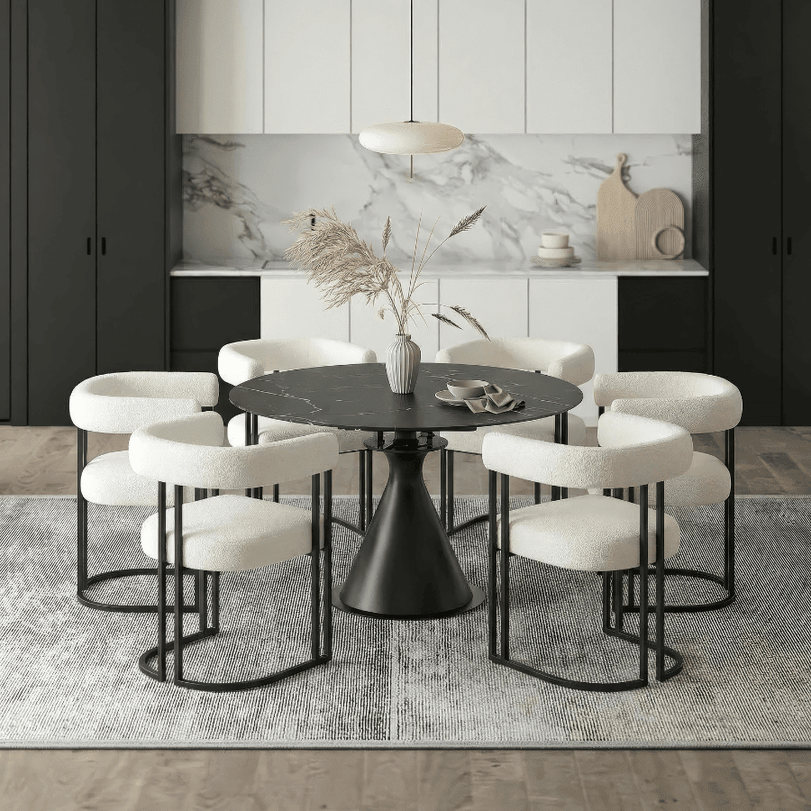 Round Dining Table Set