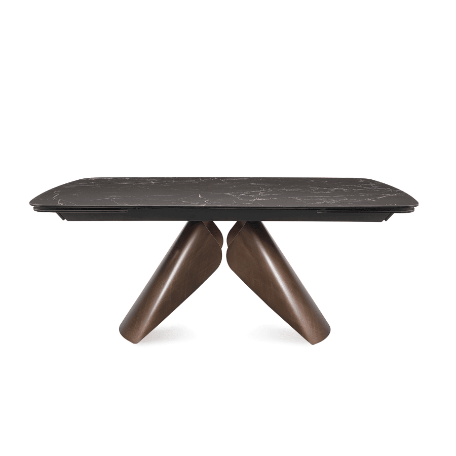 Extendable Table | Perge Black Italian Ceramic Top - Your Bar Stools Canada