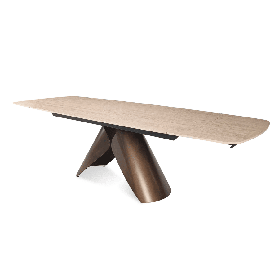 Extendable Table | Perge Natural Italian Ceramic Top - Your Bar Stools Canada