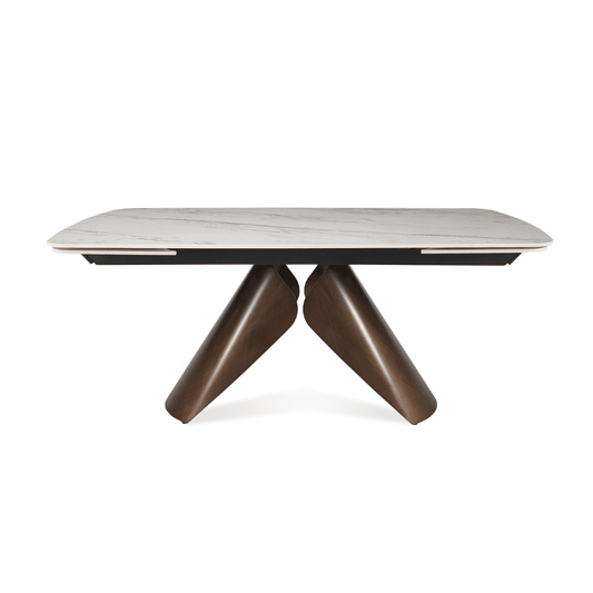 Extendable Table | Perge White Italian Ceramic Top - Your Bar Stools Canada