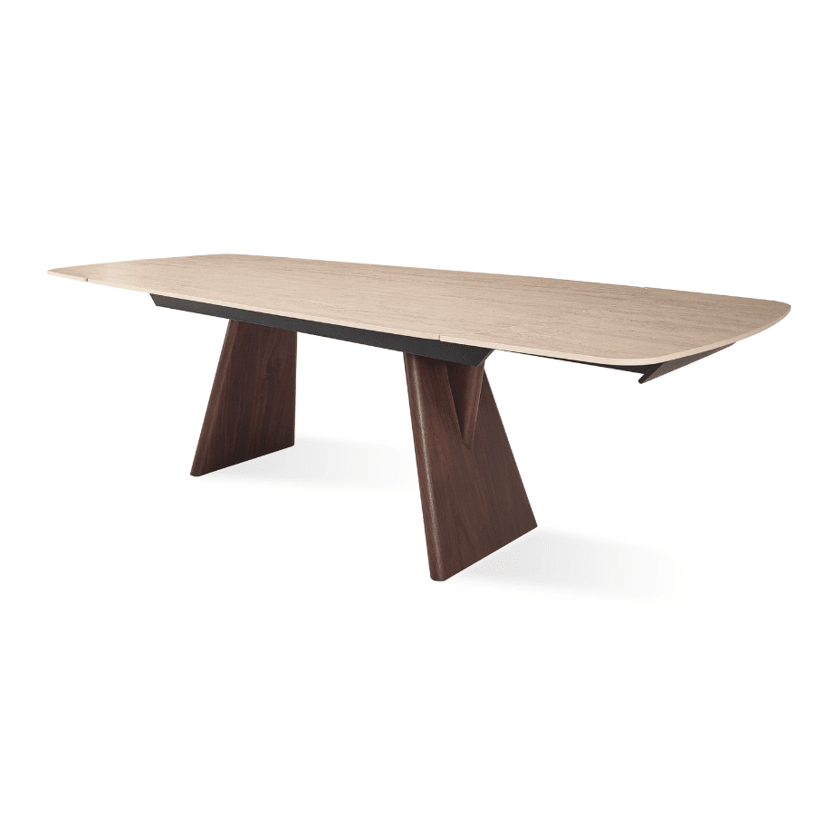 Extendable Table | Sardis Natural Italian Ceramic Top - Your Bar Stools Canada