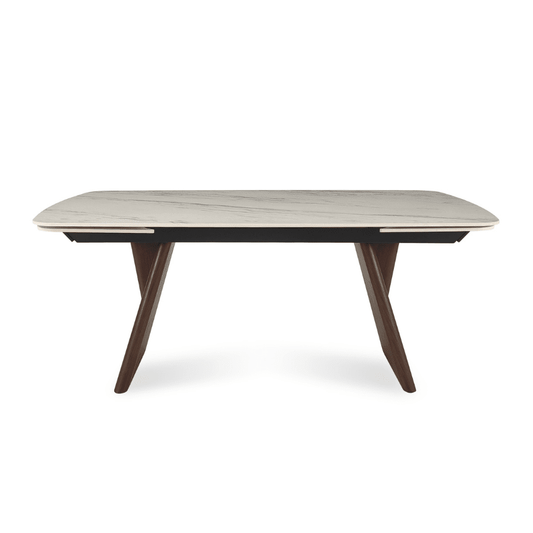 Extendable Table | Sardis White Italian Ceramic Top - Your Bar Stools Canada