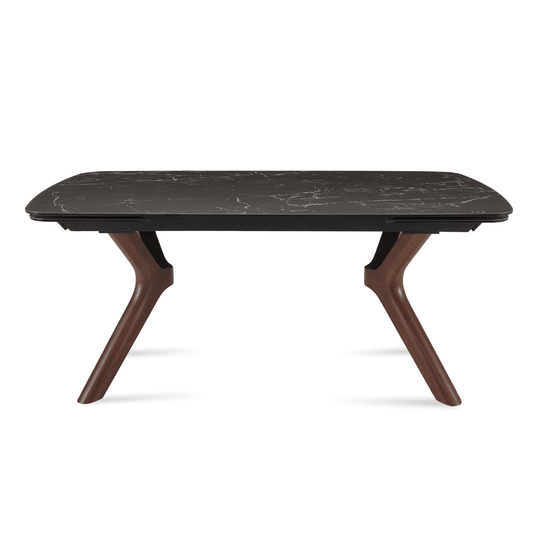 Extendable Table | Tarsos Black Italian Ceramic Top - Your Bar Stools Canada