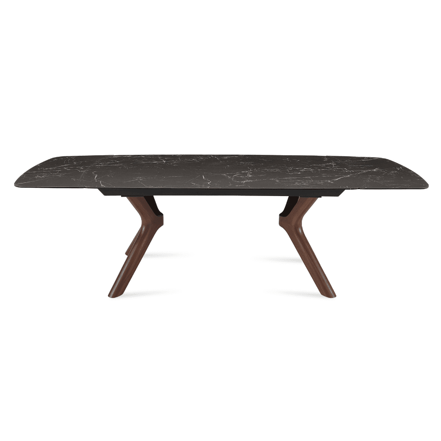 Extendable Table | Tarsos Black Italian Ceramic Top - Your Bar Stools Canada