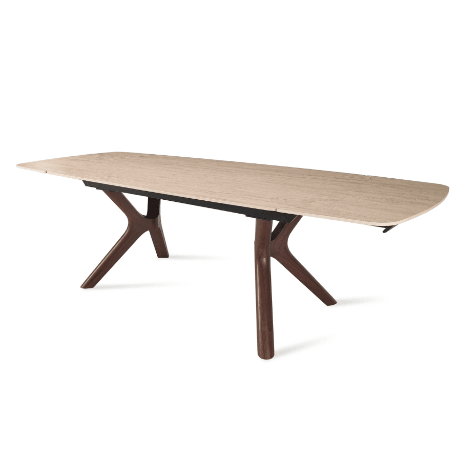 Extendable Table | Tarsos Natural Italian Ceramic Top - Your Bar Stools Canada