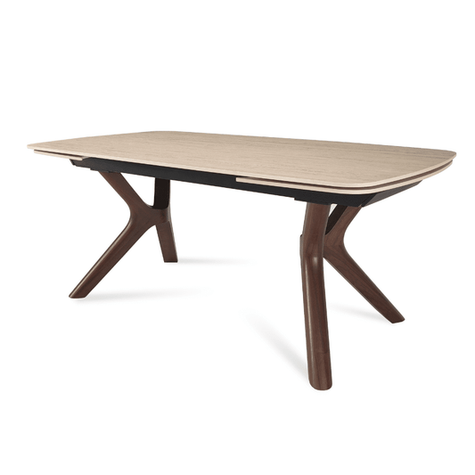 Extendable Table | Tarsos Natural Italian Ceramic Top - Your Bar Stools Canada