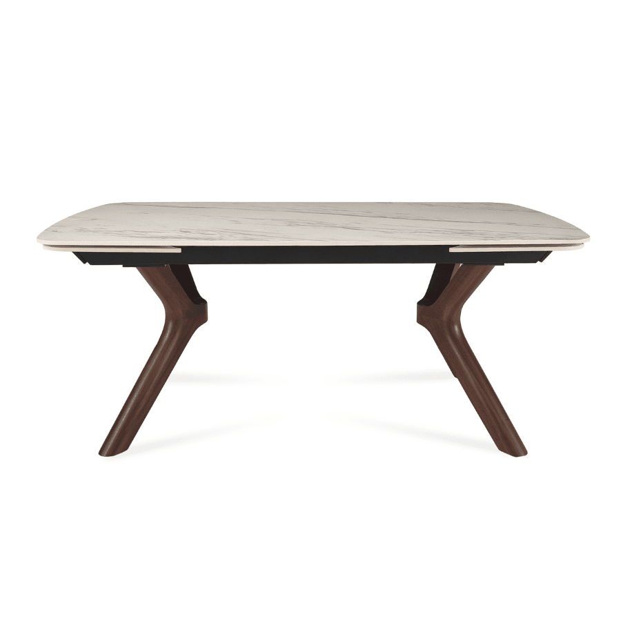 Extendable Table | Tarsos White Italian Ceramic Top - Your Bar Stools Canada