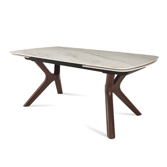 Extendable Table | Tarsos White Italian Ceramic Top - Your Bar Stools Canada