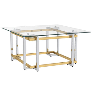Florina Square Glass Coffee Table - Your Bar Stools Canada