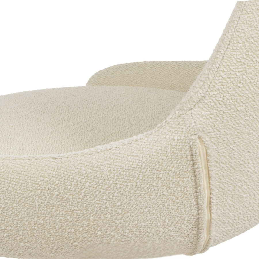 Gazel Swivel Dining Chair | Cream Boucle - Your Bar Stools Canada