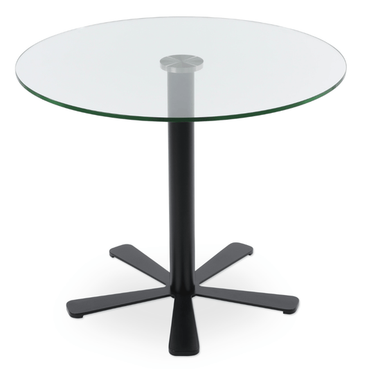 Glass Table Top Daisy Restaurant Tables - Your Bar Stools Canada