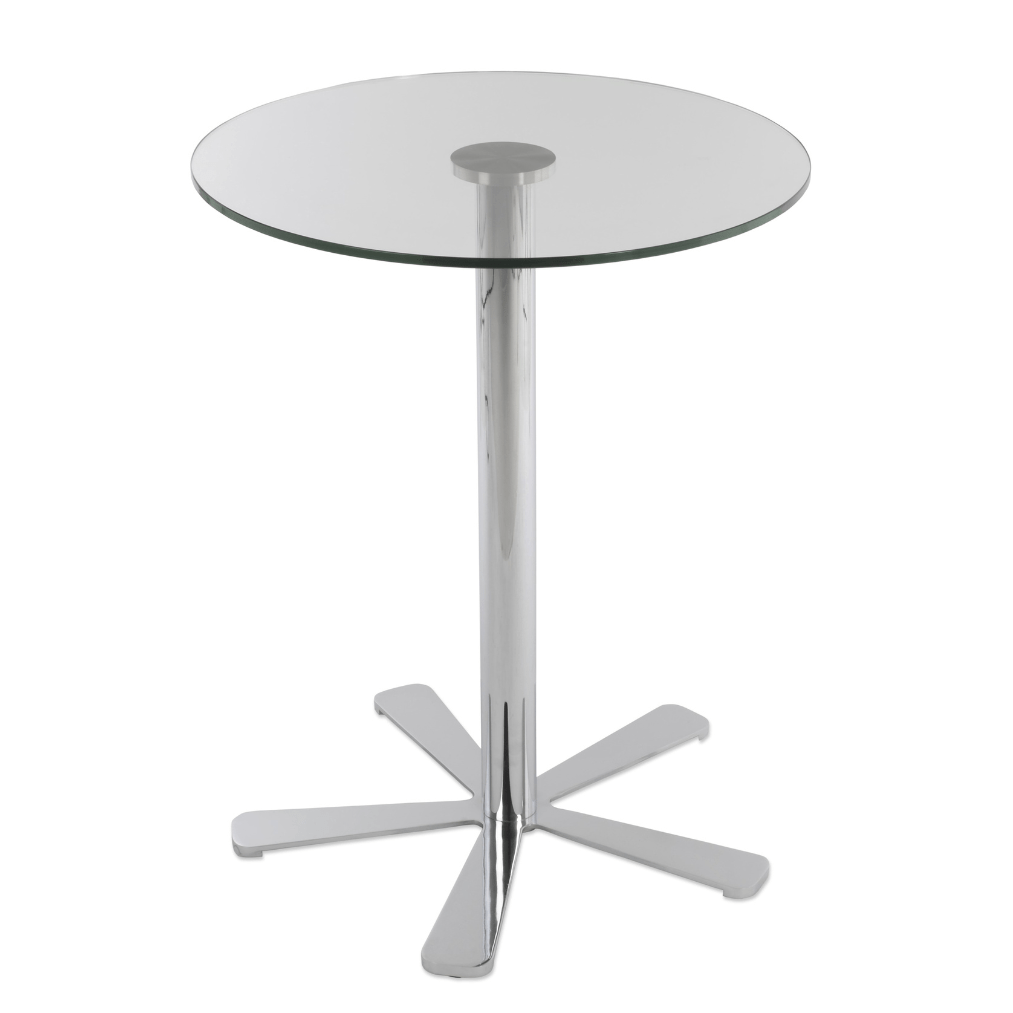 Glass Top Daisy Round Bar Table - Your Bar Stools Canada