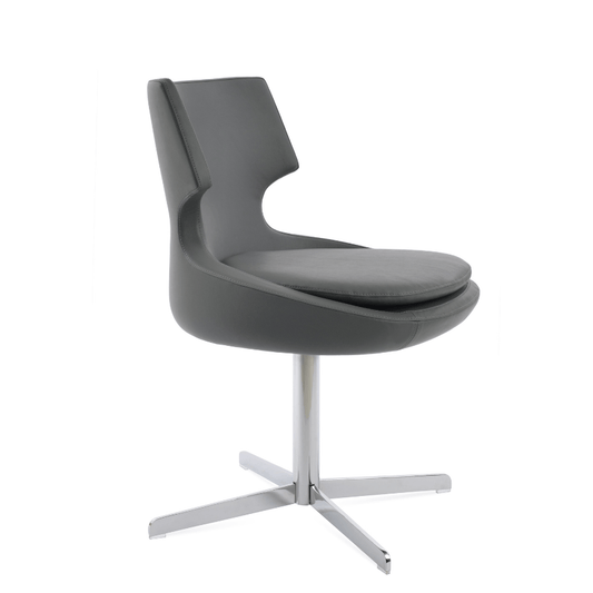 Grey Swivel Chair | Patara Spider - Your Bar Stools Canada
