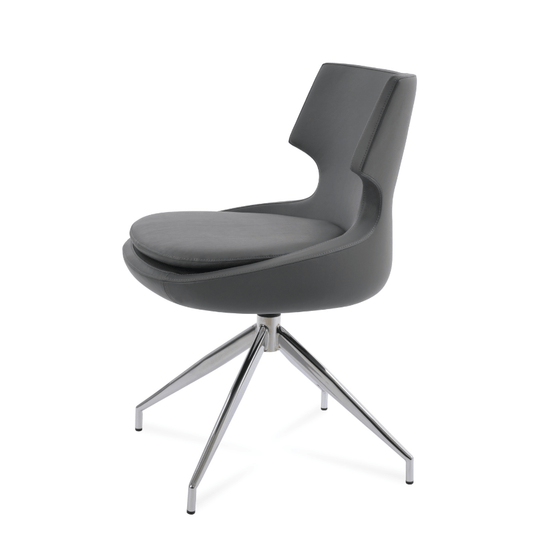 Grey Swivel Chair | Patara Spider - Your Bar Stools Canada
