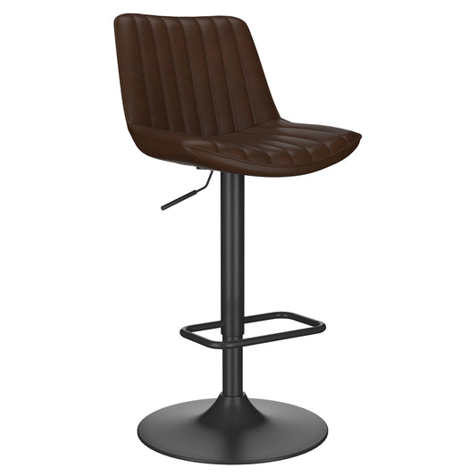 Height Adjustable Bar Stools | Set of 2 | Kosi Brown - Your Bar Stools Canada