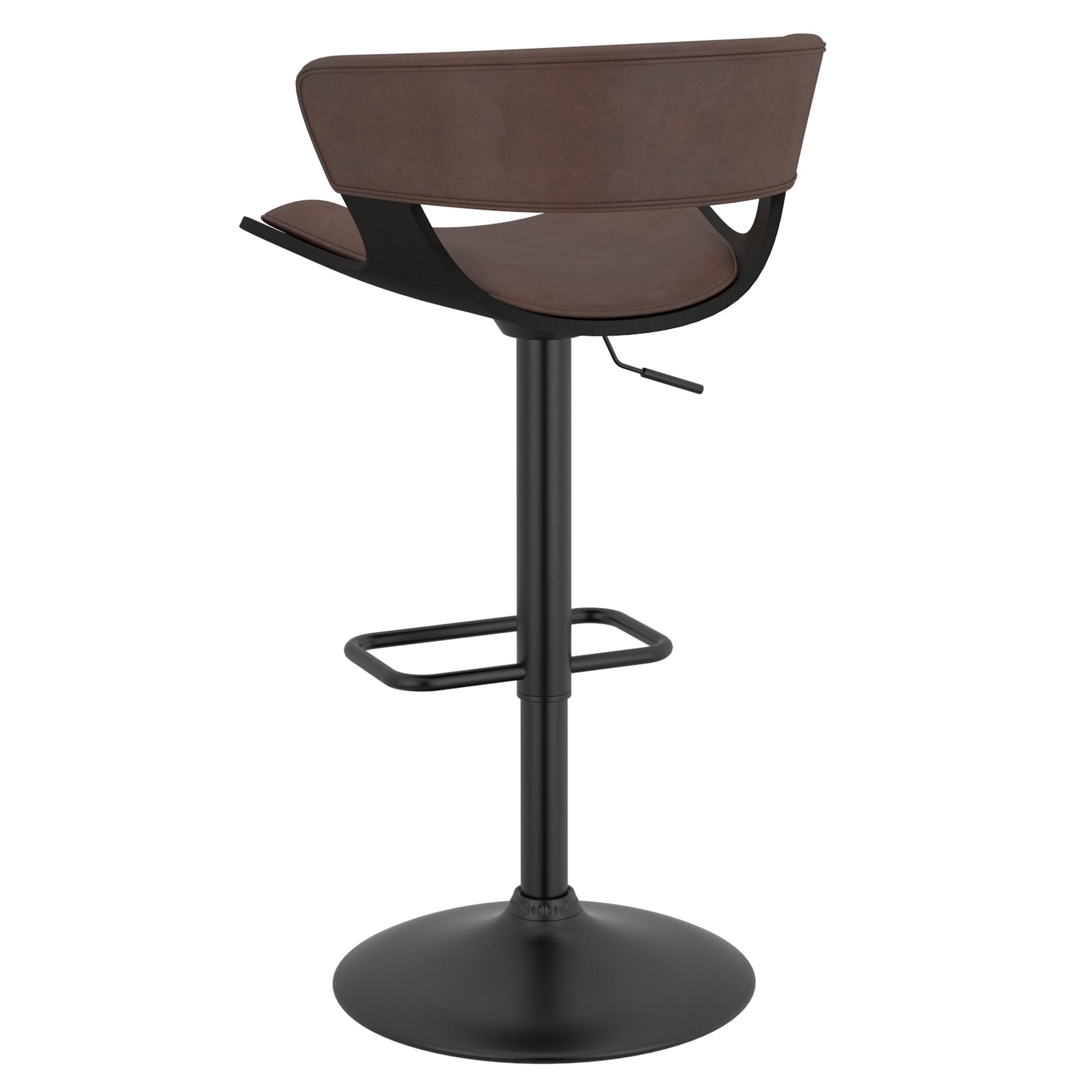 Height Adjustable Bar Stools | Set of 2 | Rover Brown - Your Bar Stools Canada