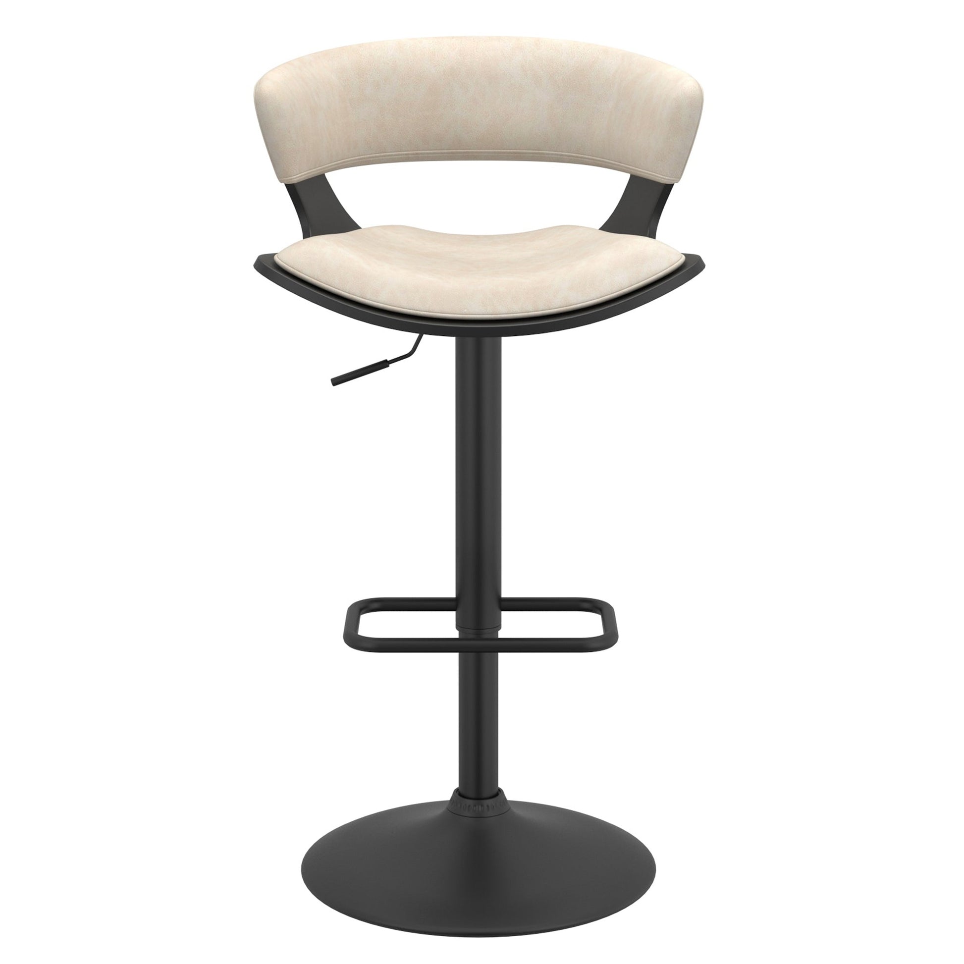 Height Adjustable Bar Stools | Set of 2 | Rover Cream - Your Bar Stools Canada