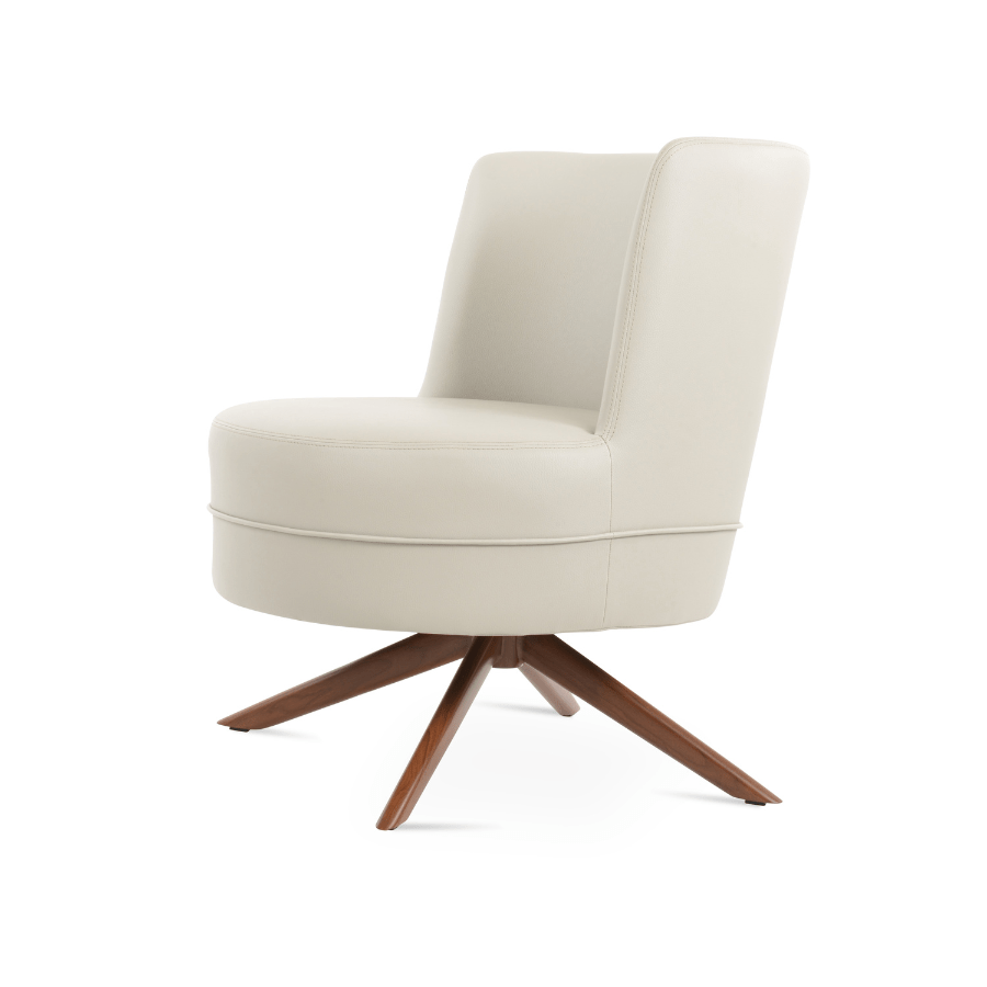 Hilton Cream Swivel Barrel Chair - Your Bar Stools Canada