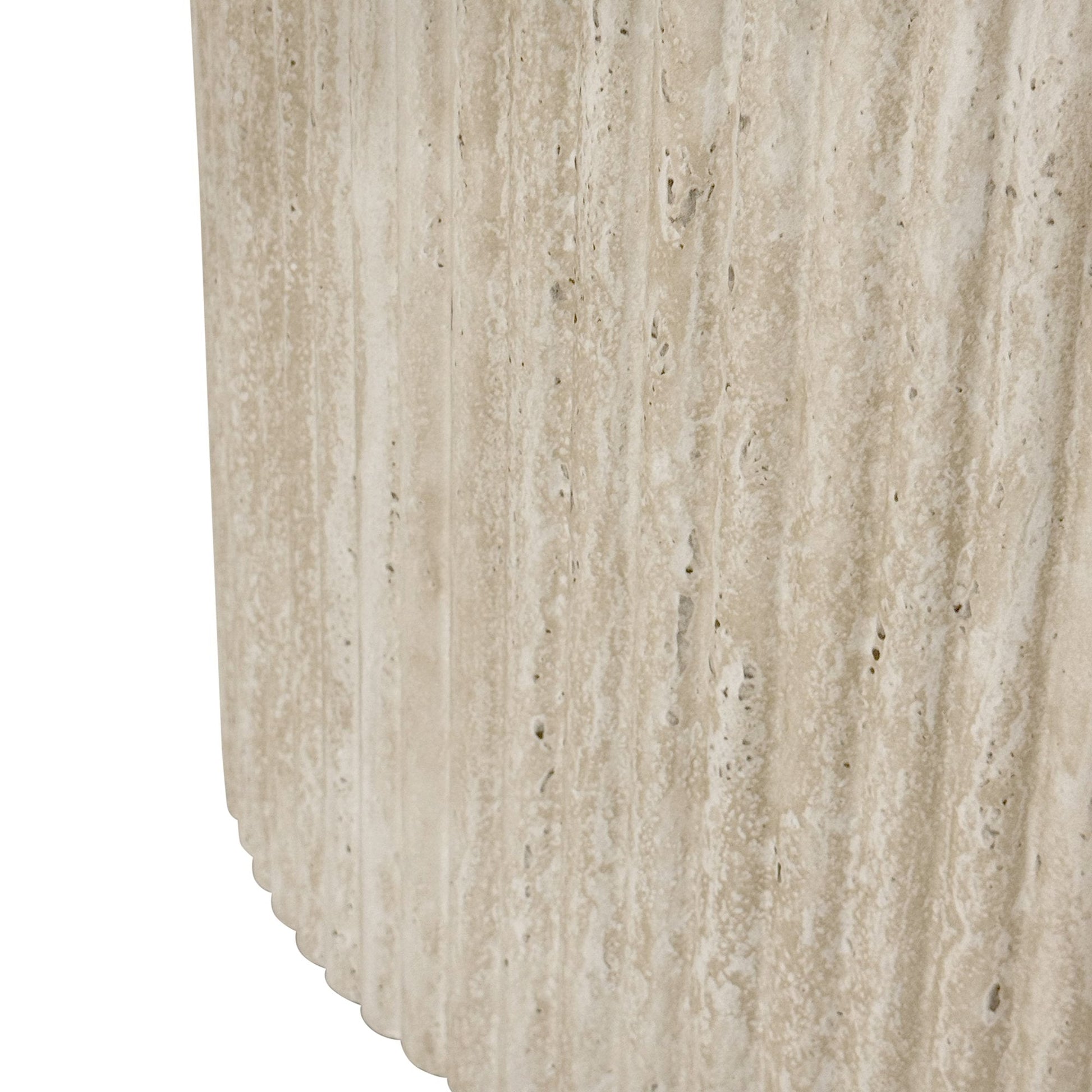 Ivory Stone Top Round Dining Table 47 Inch – Thalia Pedestal Table - Your Bar Stools Canada