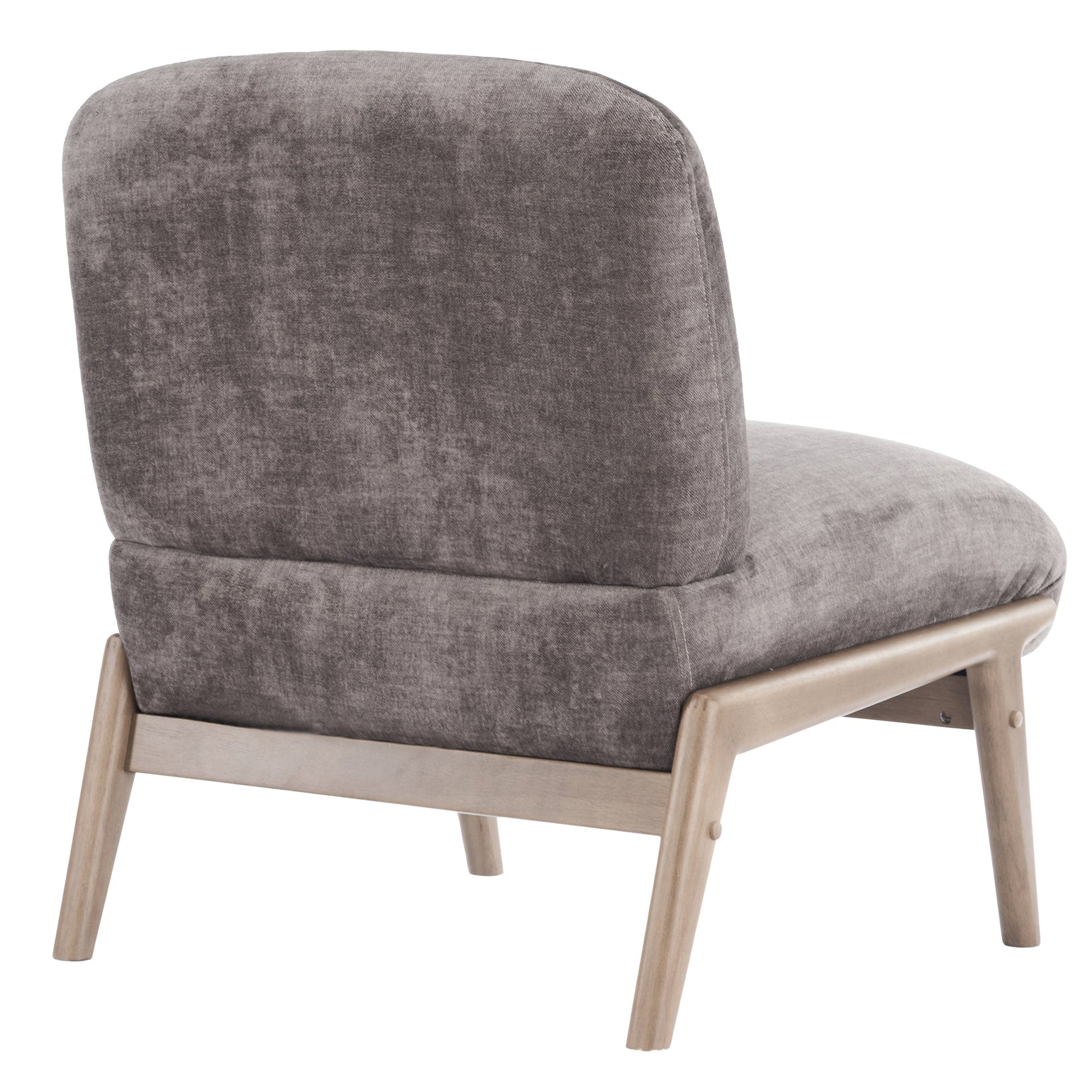 Lisson Taupe Velvet Accent Chair Walnut Legs - Your Bar Stools Canada