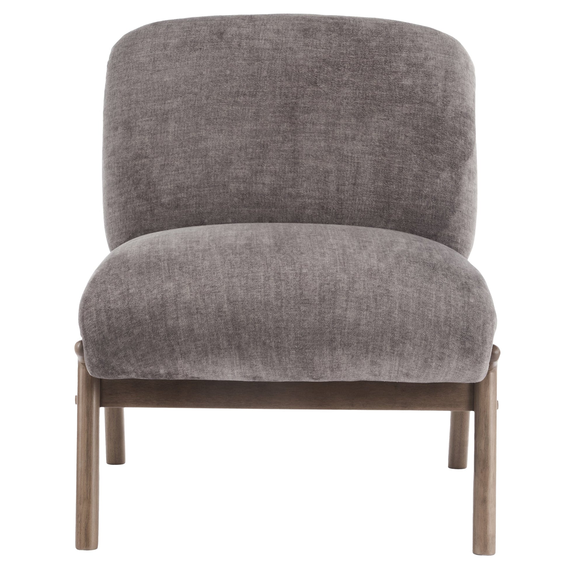 Lisson Taupe Velvet Accent Chair Walnut Legs - Your Bar Stools Canada