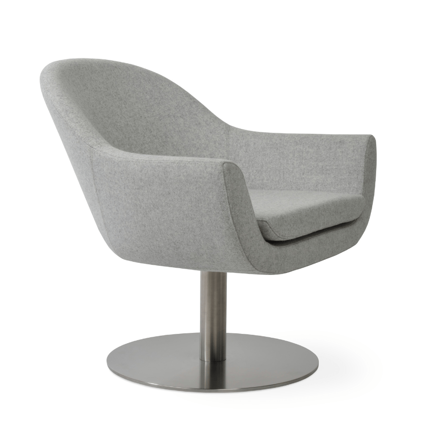 Madison Grey Swivel Accent Chair - Your Bar Stools Canada