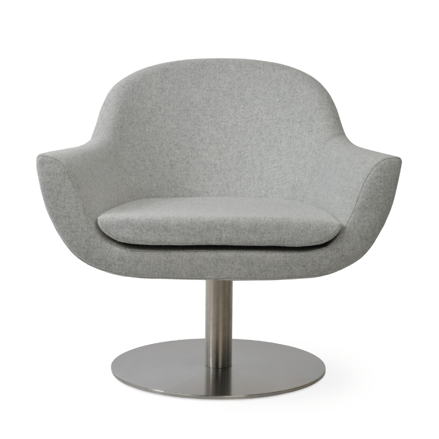 Madison Grey Swivel Accent Chair - Your Bar Stools Canada