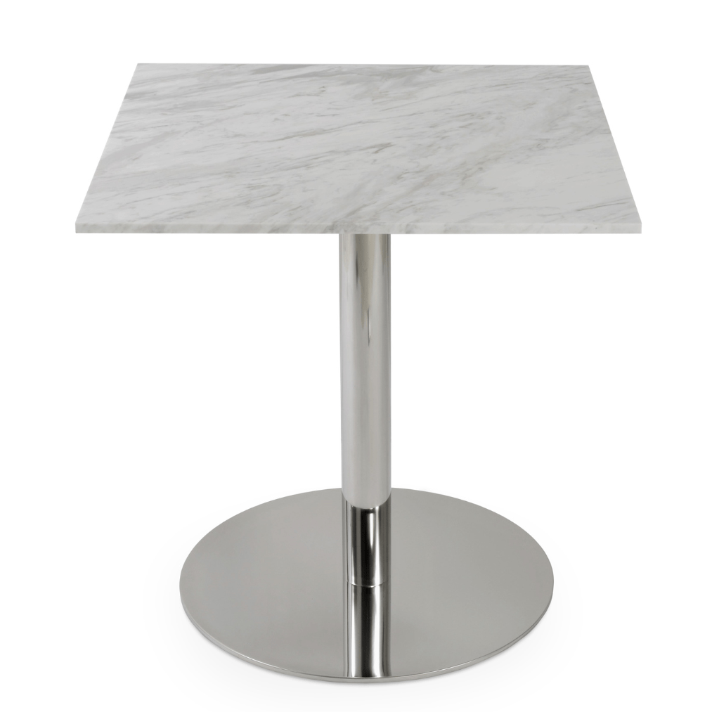 Marble Top Tango Square Restaurant Tables - Your Bar Stools Canada