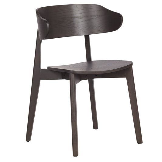 Mocha Dining Chairs Set of 2 | Khari Mid - Century Wood Chairs - Your Bar Stools Canada