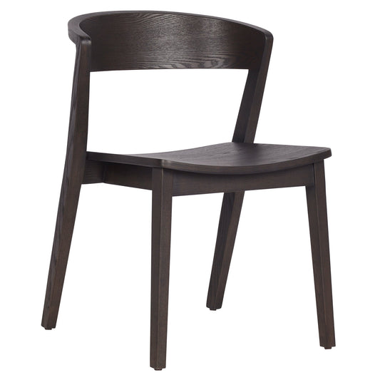 Mocha Dining Chairs Set of 2 | Nicco Mid - Century Wood Chairs - Your Bar Stools Canada