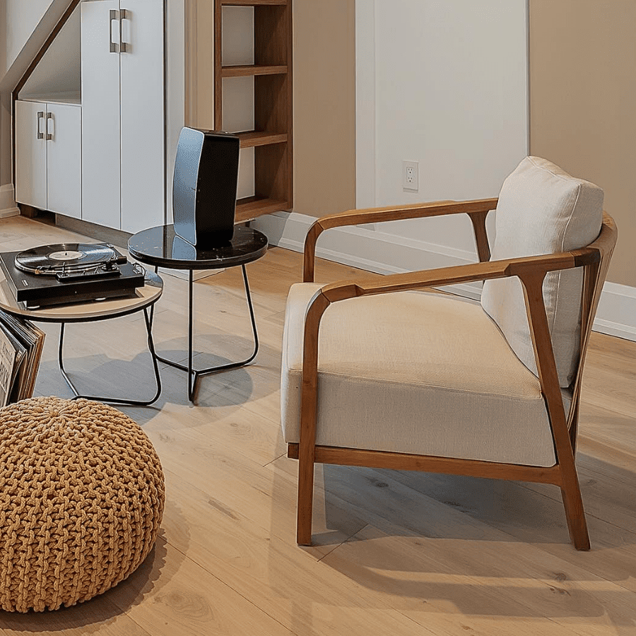 Modern Lounge Armchair Drops Cream - Your Bar Stools Canada