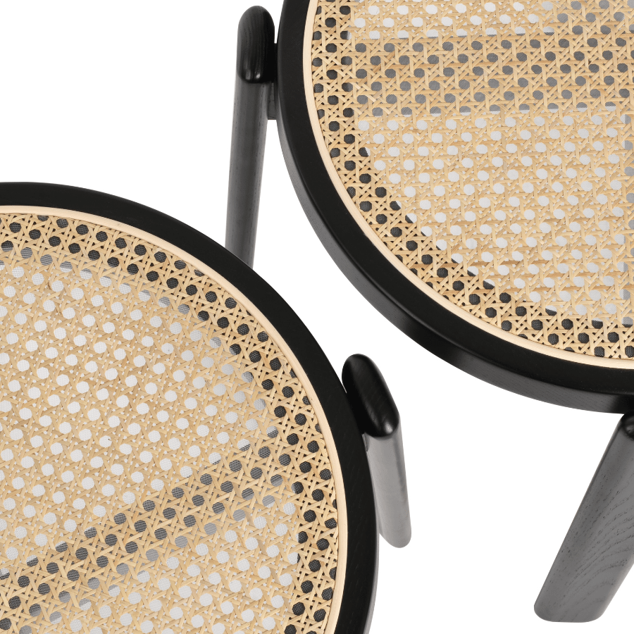 Montana Black Cane Dining Chair - Your Bar Stools Canada