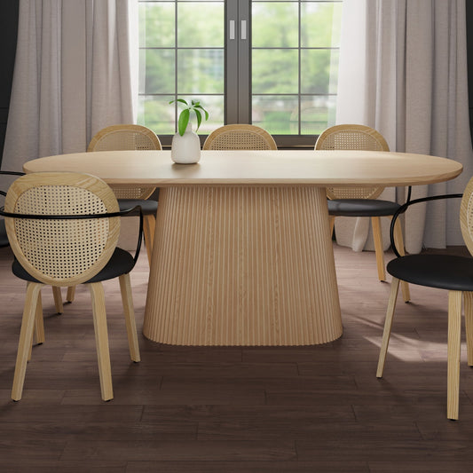 Oval Dining Table Tovas Natural Wood - Your Bar Stools Canada