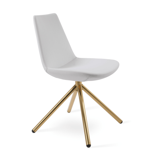 White Swivel Chair | Eiffel Stick