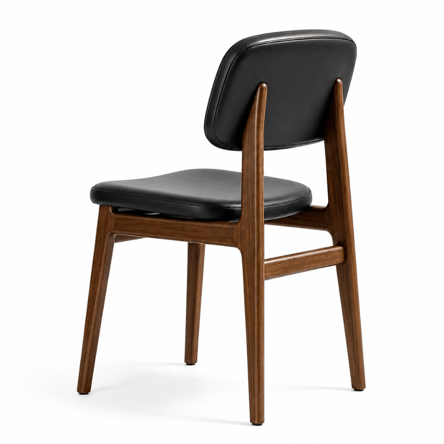 Paros Black Modern Walnut Dining Chairs - Your Bar Stools Canada