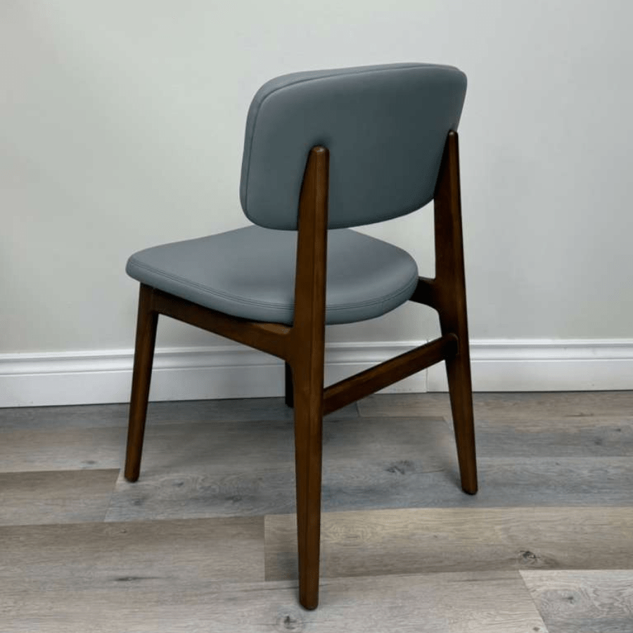 Paros Grey Modern Walnut Dining Chairs - Your Bar Stools Canada
